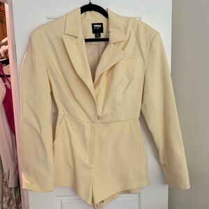 Nasty Gal Women's Cream Blazer Jacket
